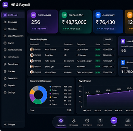 HR & Payroll dashboard