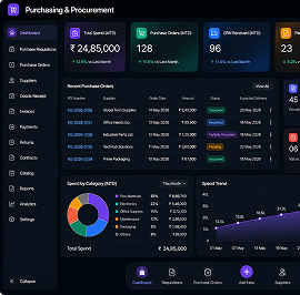 Purchasing & Procurement dashboard